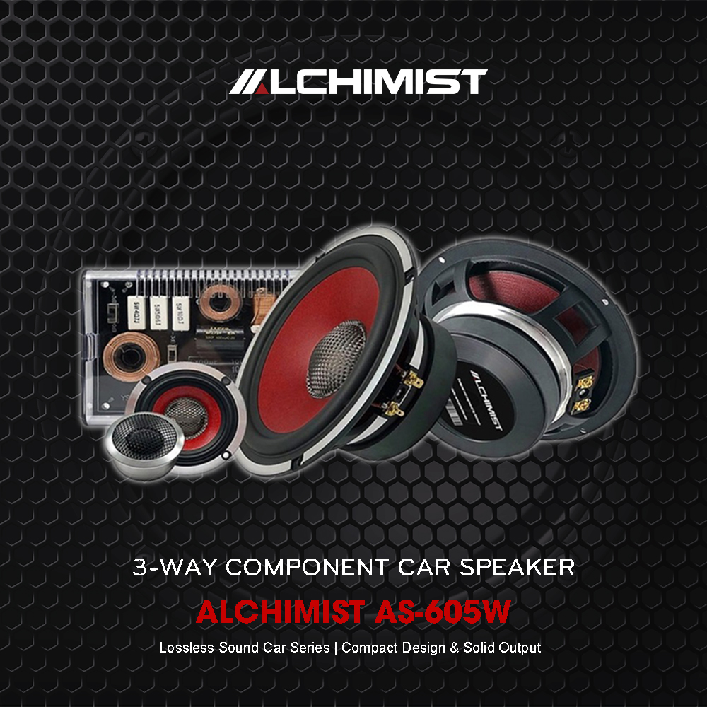 ALCHIMIST AS-605W Speaker Alchimist AS-605W Premium Set Speaker for Immersive Audio Quality in Car Interior